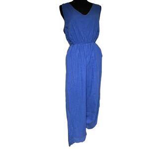 Universal Thread Blue Garment Dyed Cutout Jumpsuit MI0026